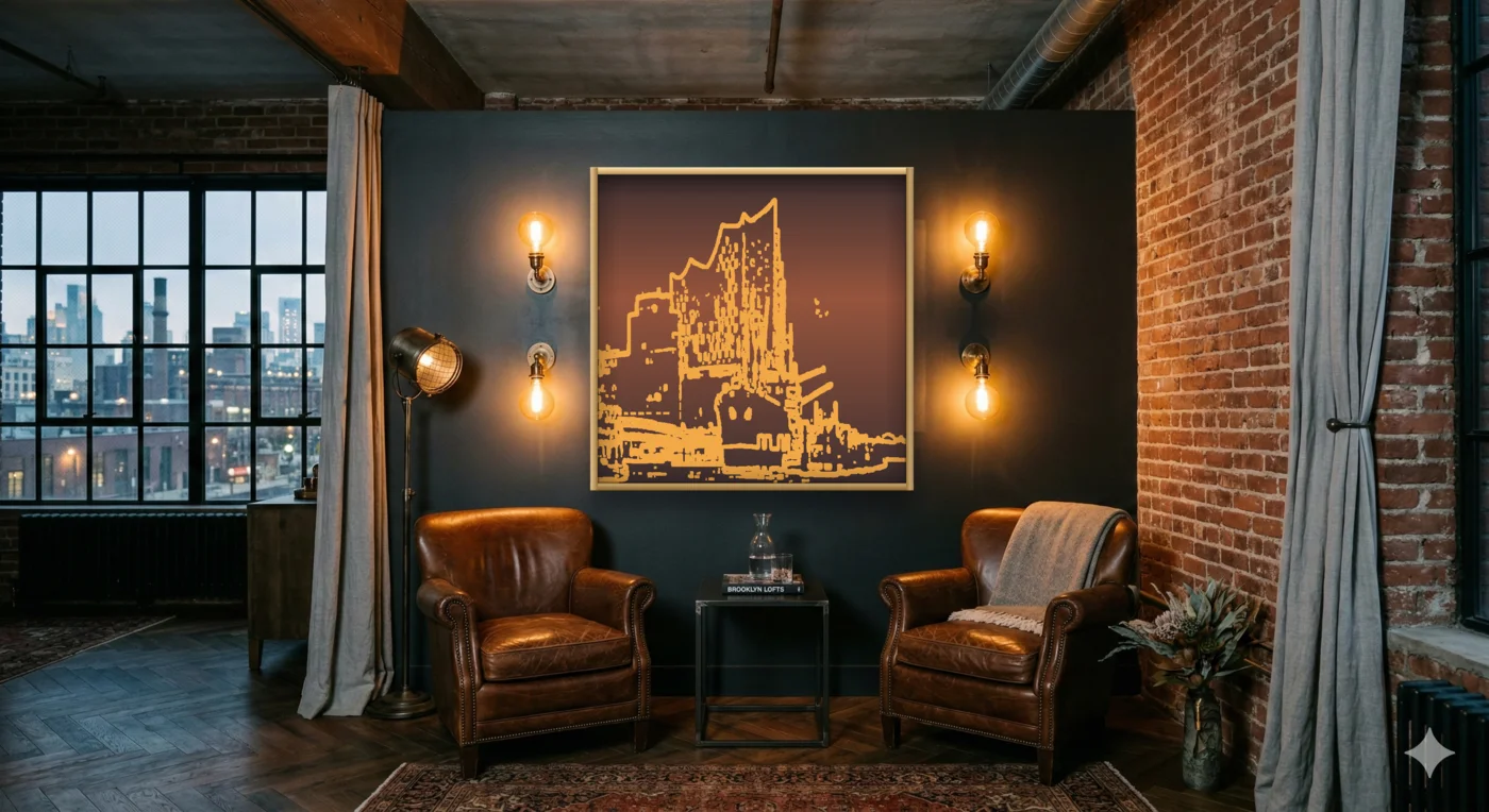 Industrial hotel setting