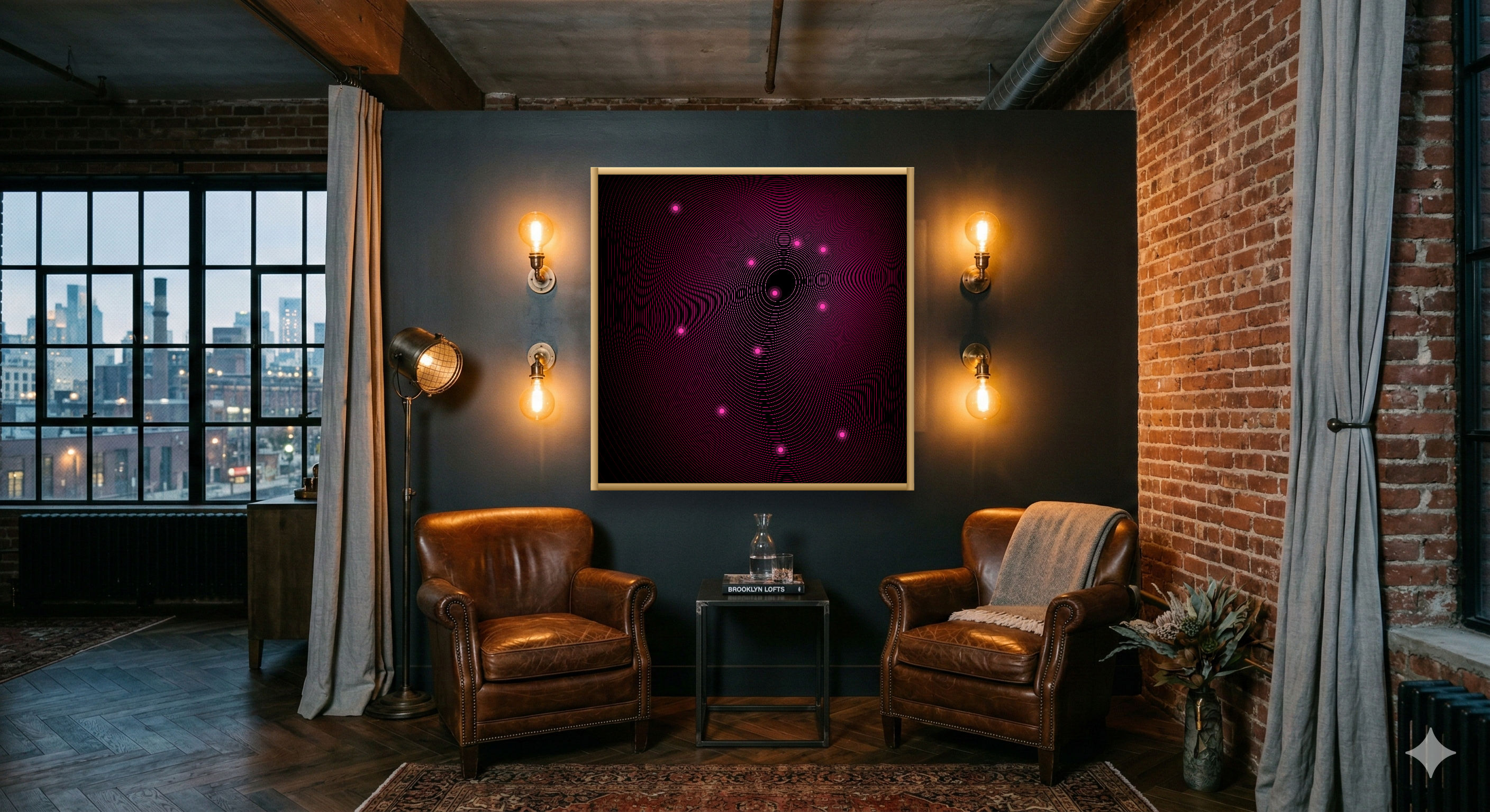 Industrial hotel setting