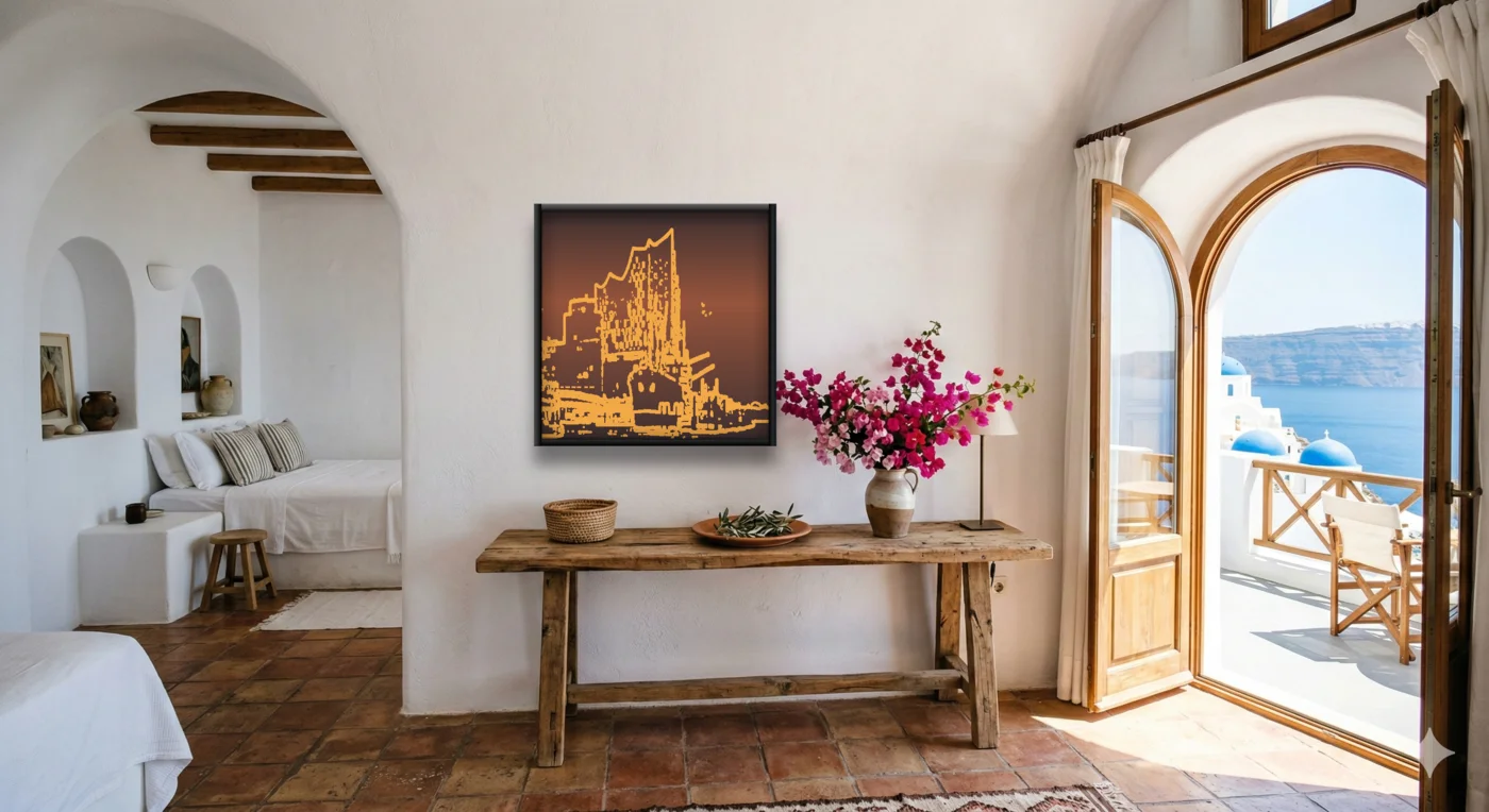 Mediterran hotel setting