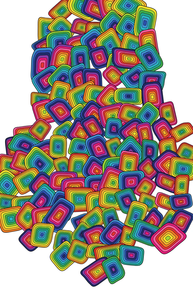 Banded Pods — generative artwork by Lumen & Logic