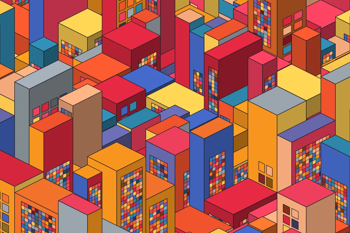 Block City — generative artwork by Lumen & Logic