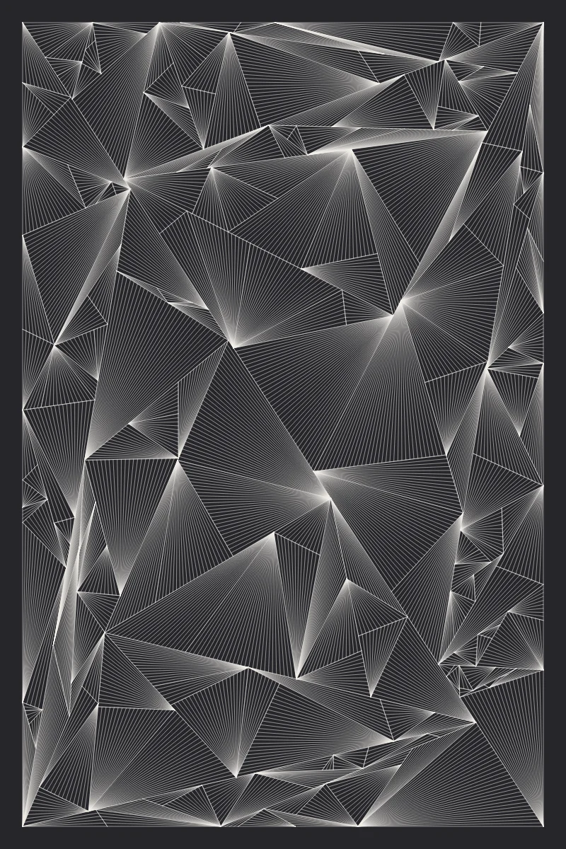 Fan Facets — generative artwork by Lumen & Logic