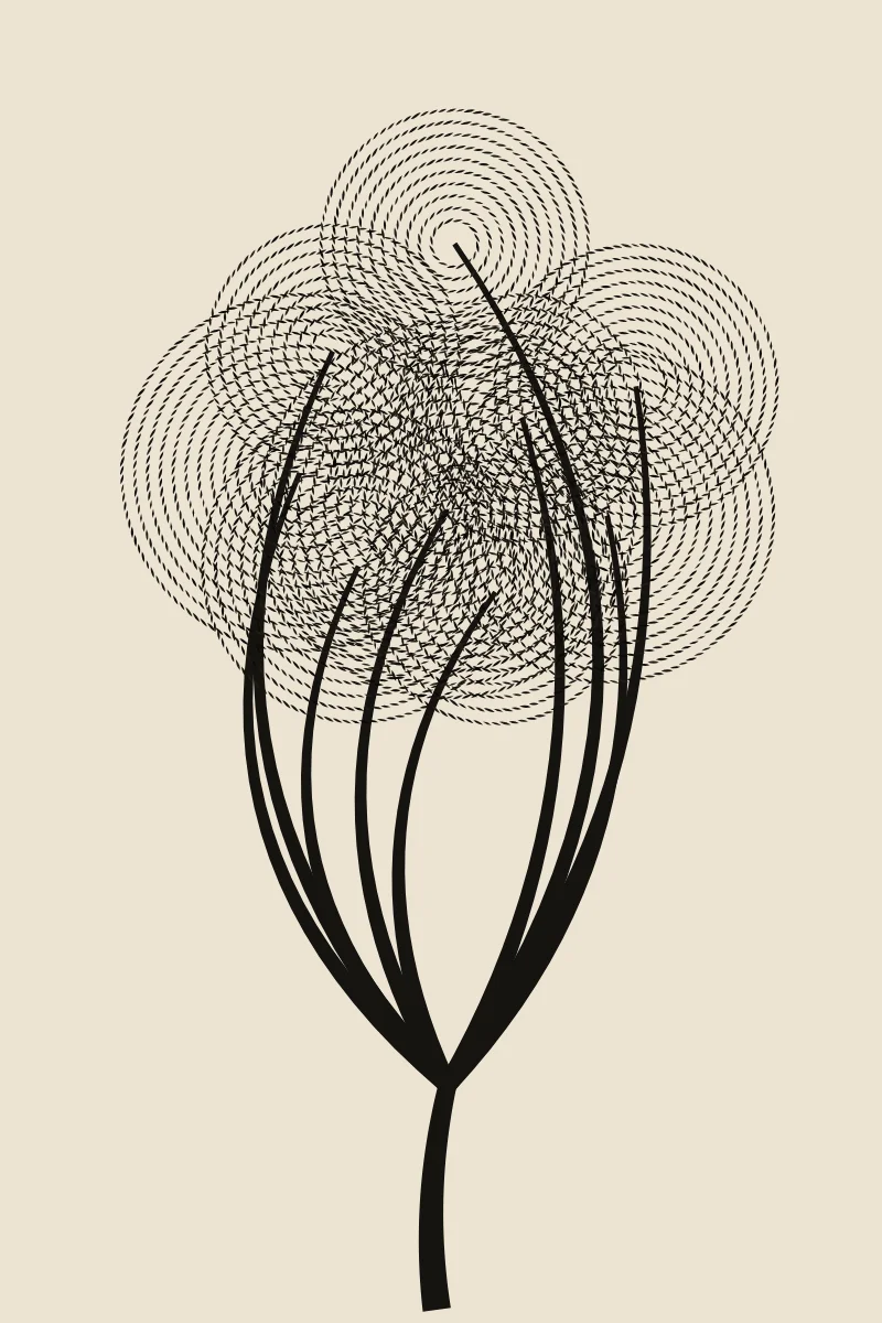 Folk Tree — generative artwork by Lumen & Logic