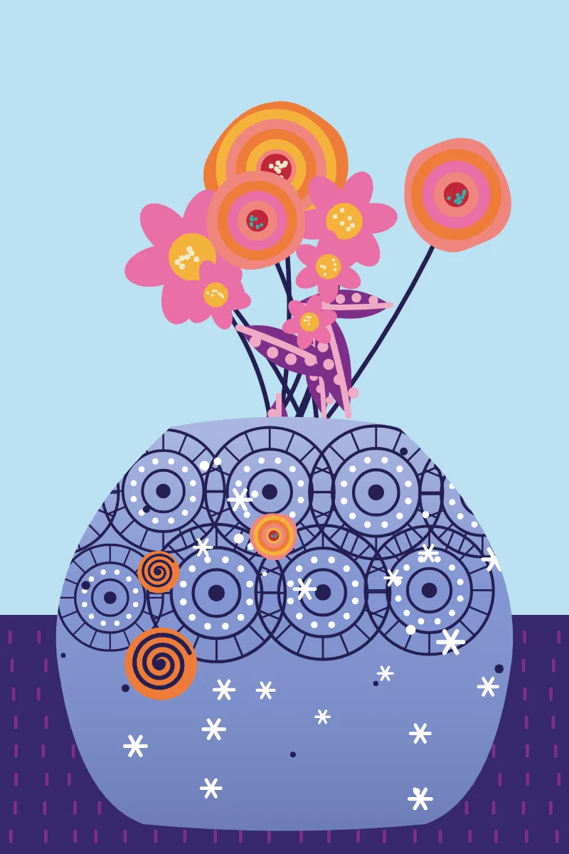 Folk Vase — generative artwork by Lumen & Logic