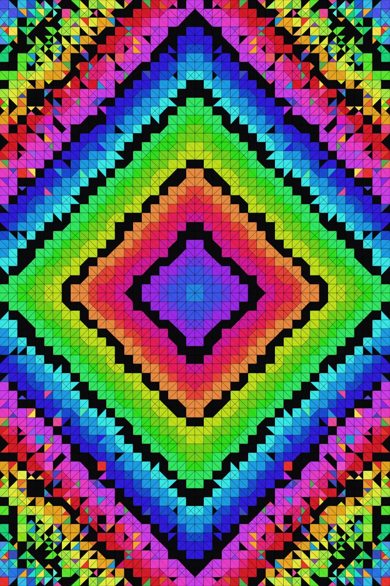 Kaleido Quilt — generative artwork by Lumen & Logic