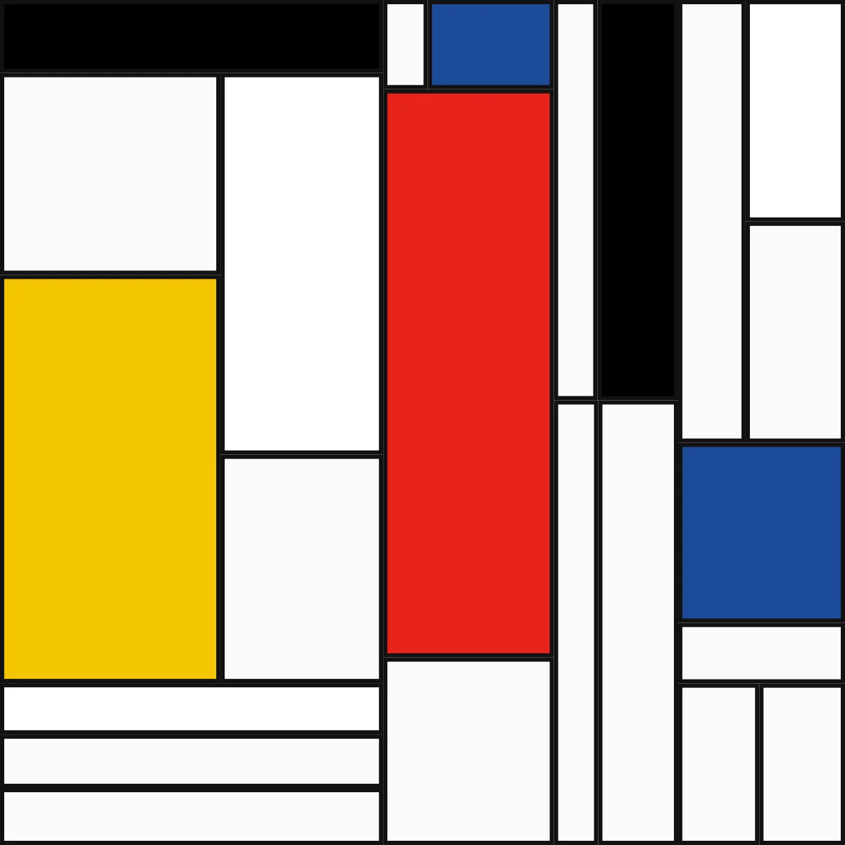 Mondrian — generative artwork by Lumen & Logic