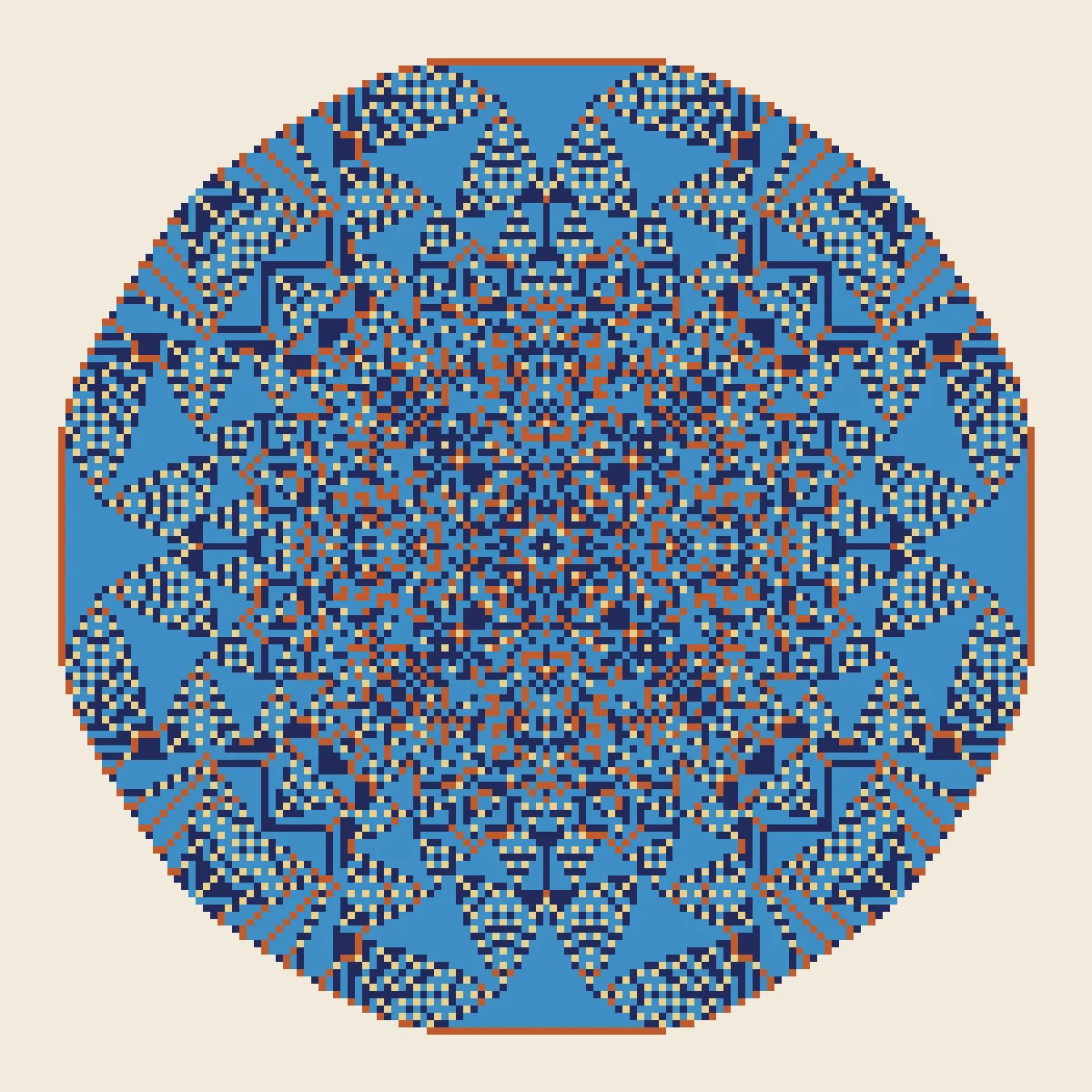 Sandpile — generative artwork by Lumen & Logic