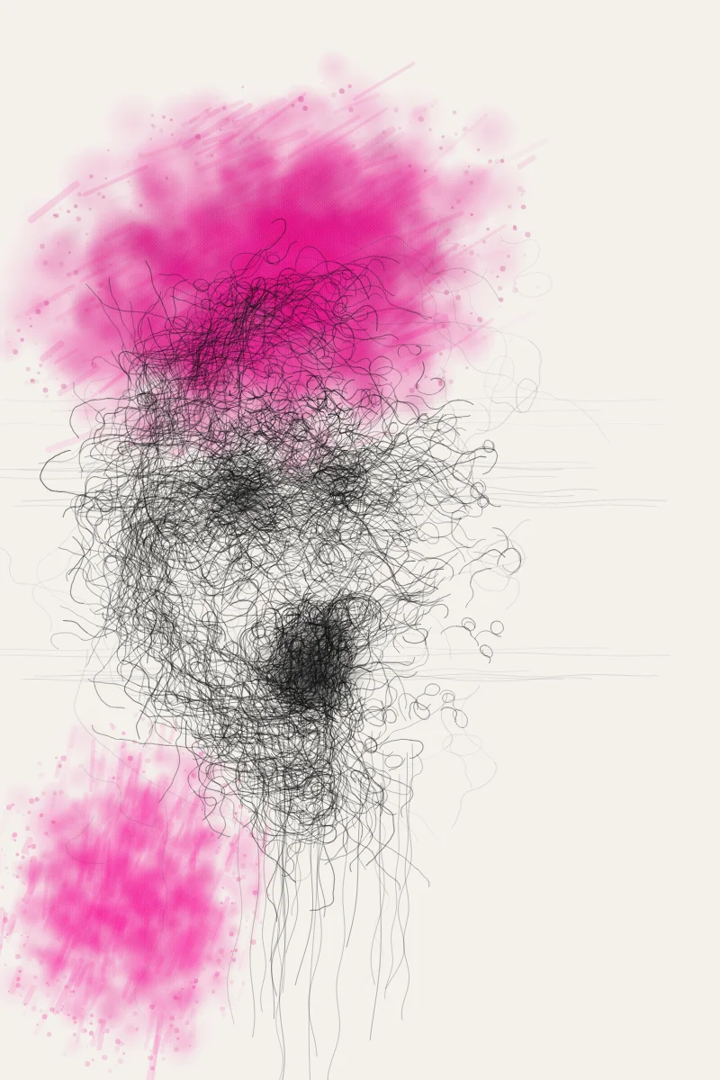 Scribble Portrait — generative artwork by Lumen & Logic